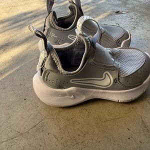 Nike Kids White and Gray Sneakers